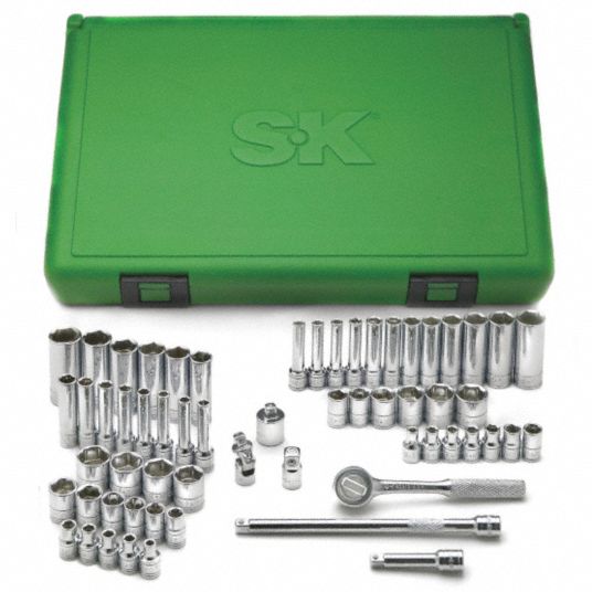 KS Tools 1/4+1/2 Socket Wrench-Set 94 Pieces, Grey