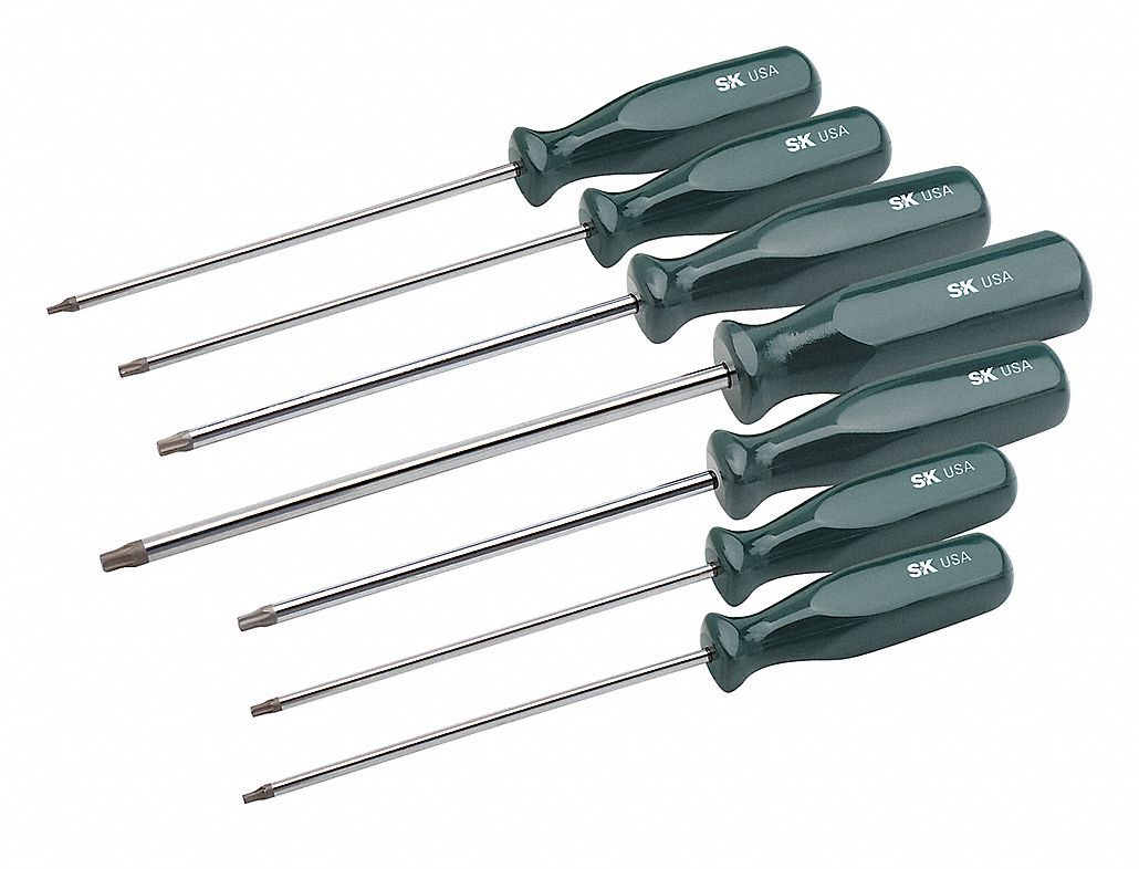 SK PROFESSIONAL TOOLS, Screwdriver Set 12D23586323 Grainger