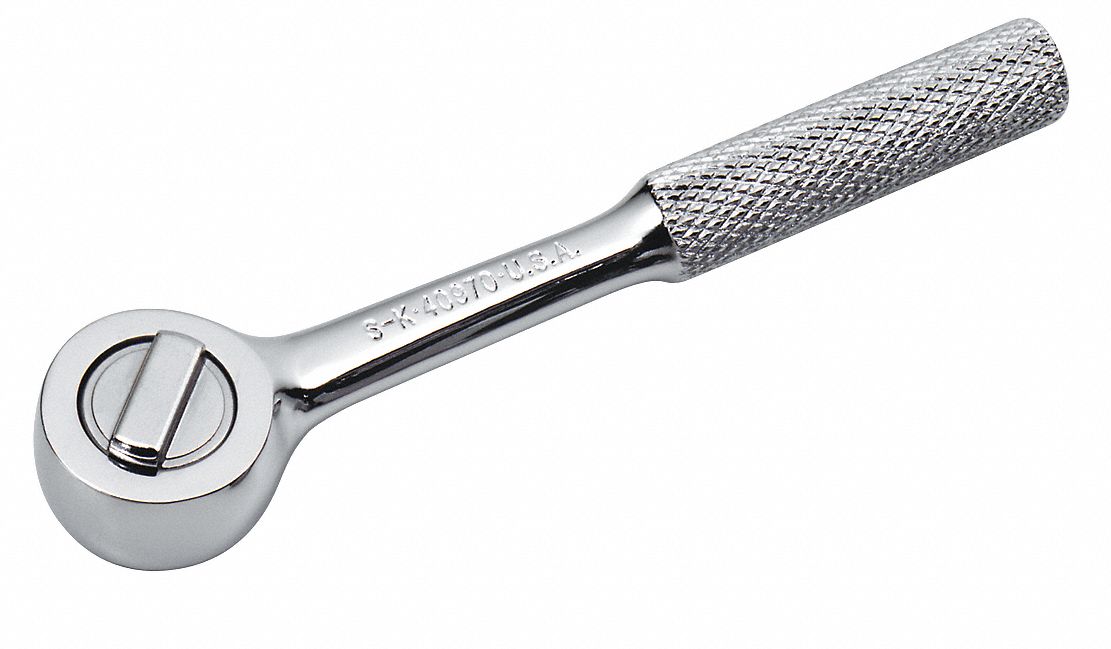 HAND RATCHET,1/4IN DR.,6-1/2IN L