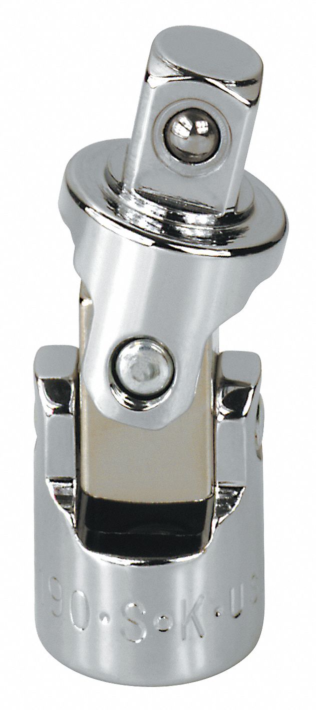 Socket Adapter, Overall Length 1 1/8 in, Drive Size 3/8 in x 1/4 in ...