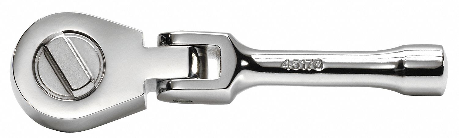 STUBBY FLEXIBLE RATCHET,REV,3/8 DR