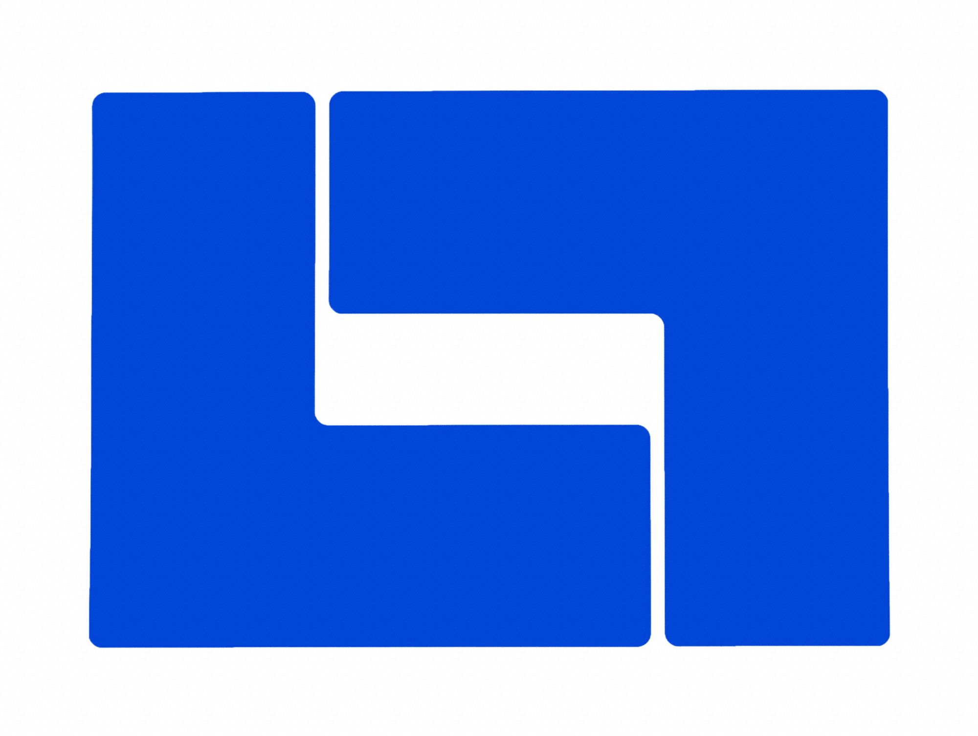 COINS ADHESIFS BLEUS POUR PLANCHER