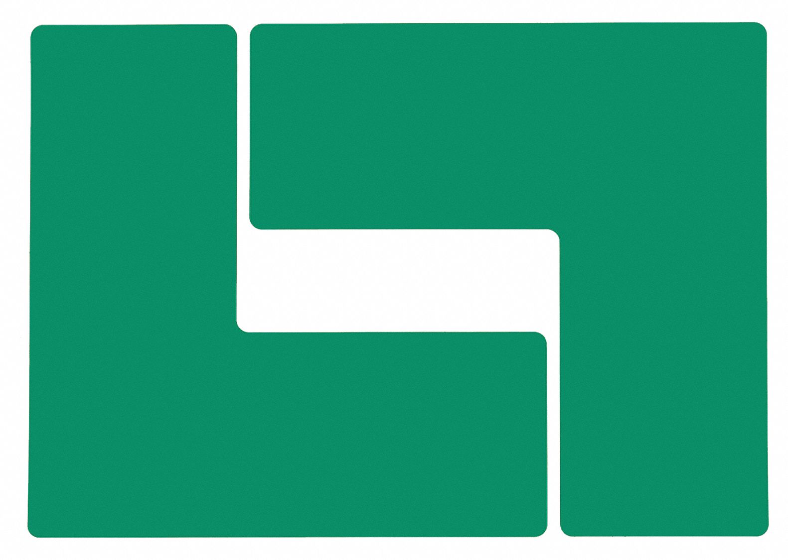 FLOOR MARKING TAPE, SOLID, GREEN FLR LS 4INX 10IN B514, 20 PK