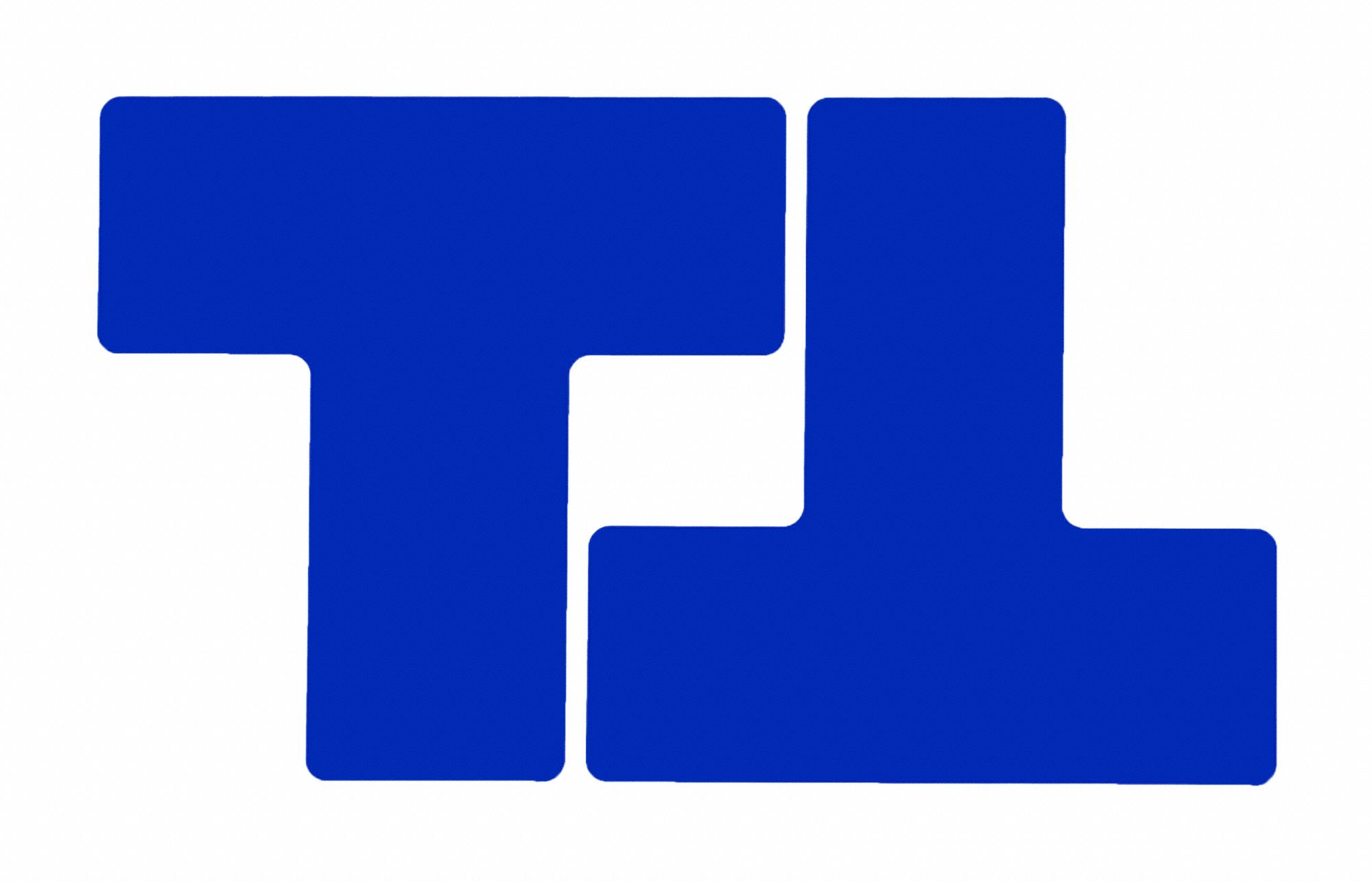 FLOOR MARKING TAPE, T, SOLID, BLUE, NO LEGEND, 3 IN X 8 IN, 8 MIL THICKNESS, BRADY, TOUGHSTRIPE, 20 PK