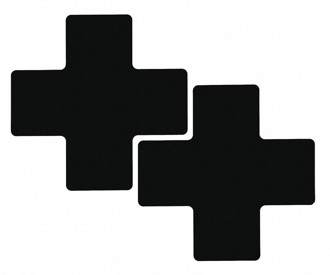 BLK FLR CROSS 3IN X 8IN B514 20/PK