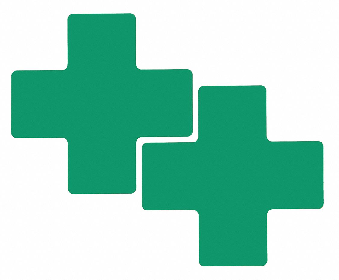 GRN FLR CROSS 3IN X 8IN B514 20/PK