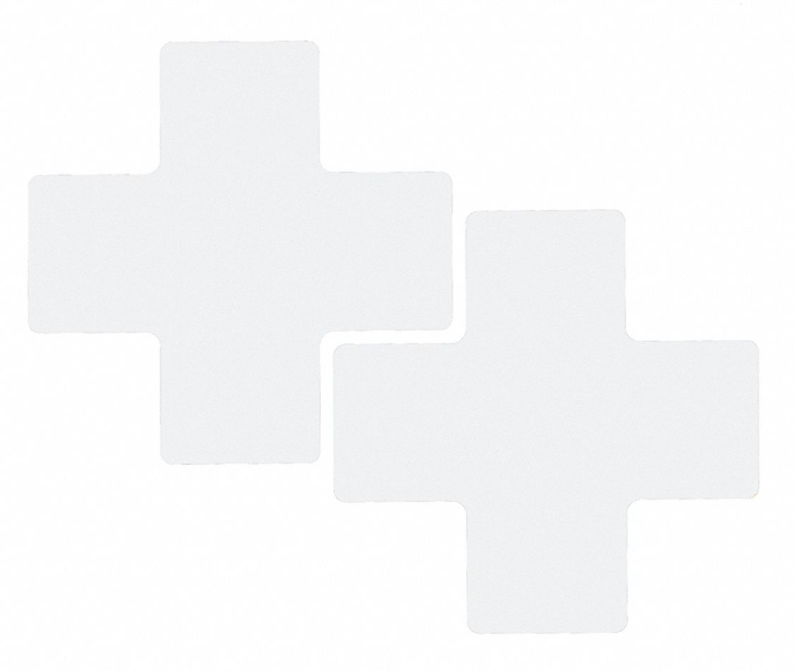 WHT FLR CROSS 3IN X 8IN B514 20/PK