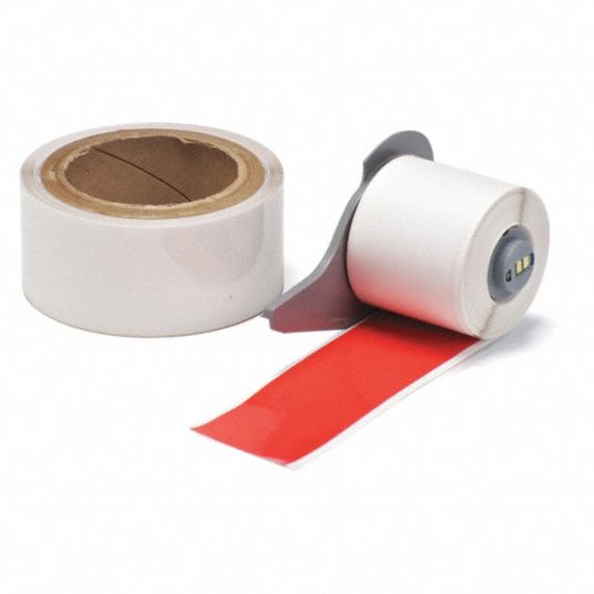BRADY Continuous Label Roll 2 in x 50 ft, Polyester With Rubber