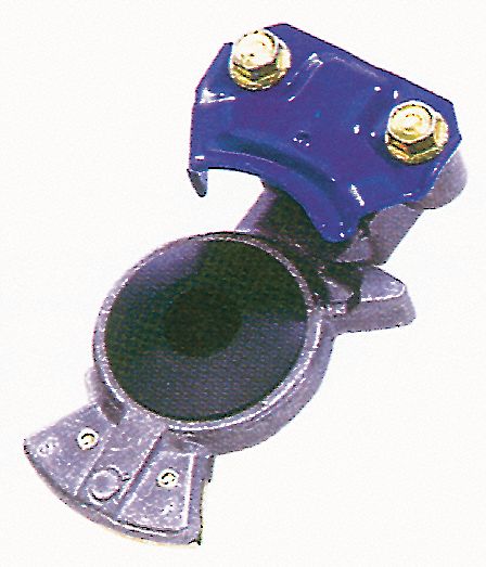 GLADHAND CONNECTOR, AIR COIL, RED/BLUE, 1/2 IN, ZINC