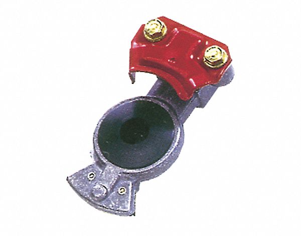 GLADHAND CONNECTOR, AIR COIL, EMERG RED/BLUE, 1/2 IN, ZINC