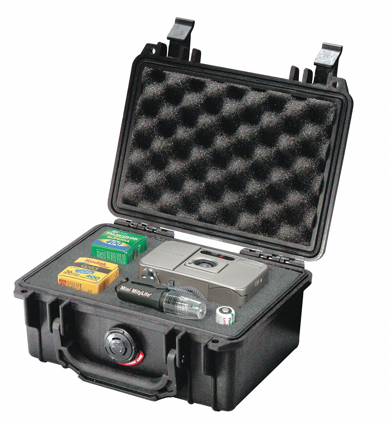 PROTECTIVE CASE, EQUIPMENT, WITH FOAM, LOAD CAP. 250 LBS, BLACK, 51 3/64 X 27 35/64 IN, COPOLYMER PP