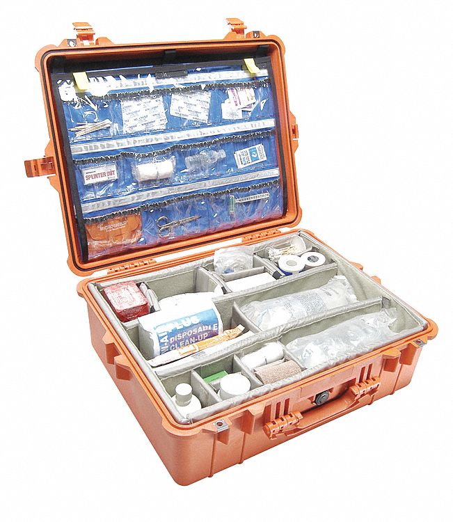 EMS CASE W/DIV 62x49.2x22.3CM, ORG