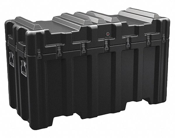 PROTECTIVE CASE, 12 IN X 69⅜ IN X 14⅛ IN INSIDE, BLACK, NO WHEELS, 42 LB W, IP67