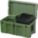 FOOTLOCKER WITH TRAYS OD GREEN 29X14X15