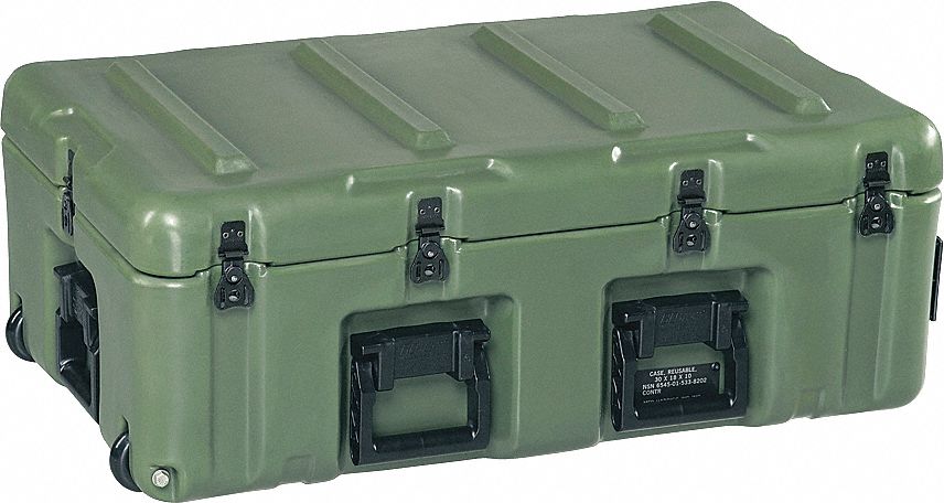 CASE MEDICAL SUPPLY  W/3 DRAWERS OD GRN