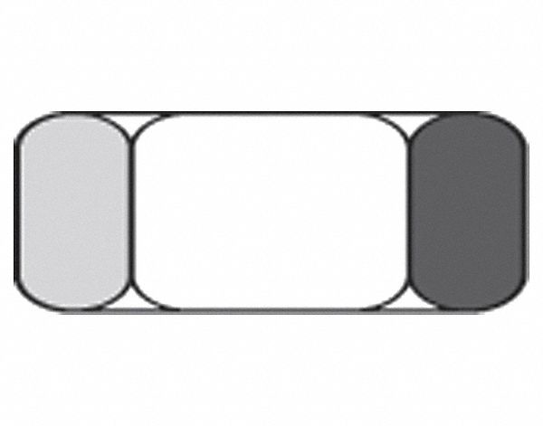 HEX MACHINE NUT, HEAVY, THREAD SIZE 10