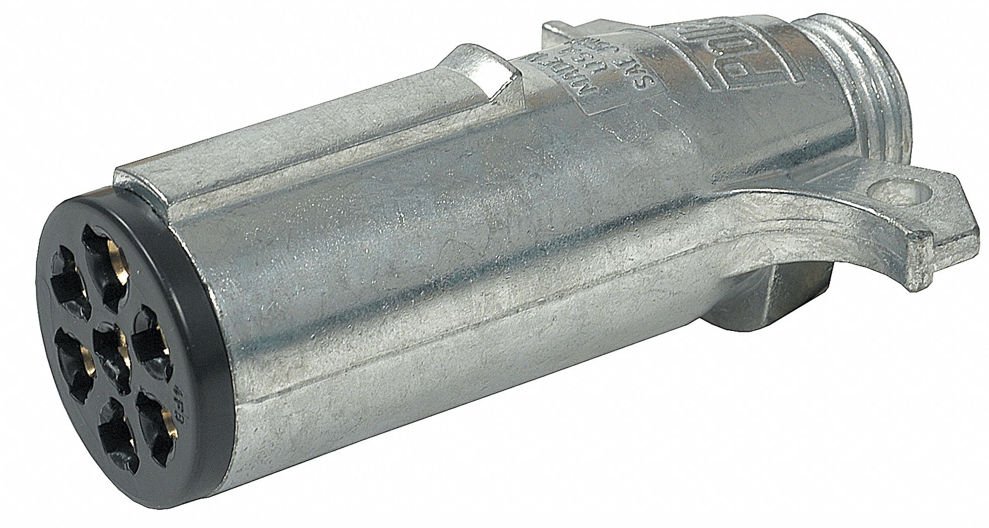 HEAVY-DUTY 7-POLE PLUG, BRASS PIN TERMINALS, DIE-CAST ZINC HOUSING