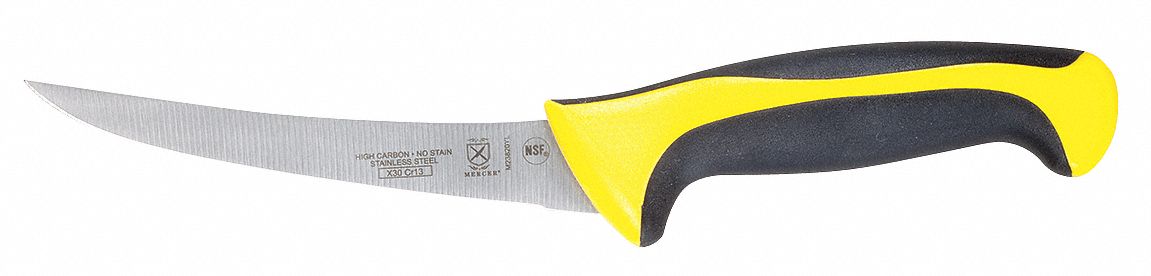 BONING KNIFE,CURVED,6 IN.,YELLOW HANDLE