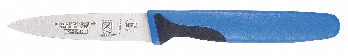 PARING KNIFE,3 IN.,BLUE HANDLE