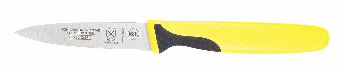 PARING KNIFE,3 IN.,YELLOW HANDLE