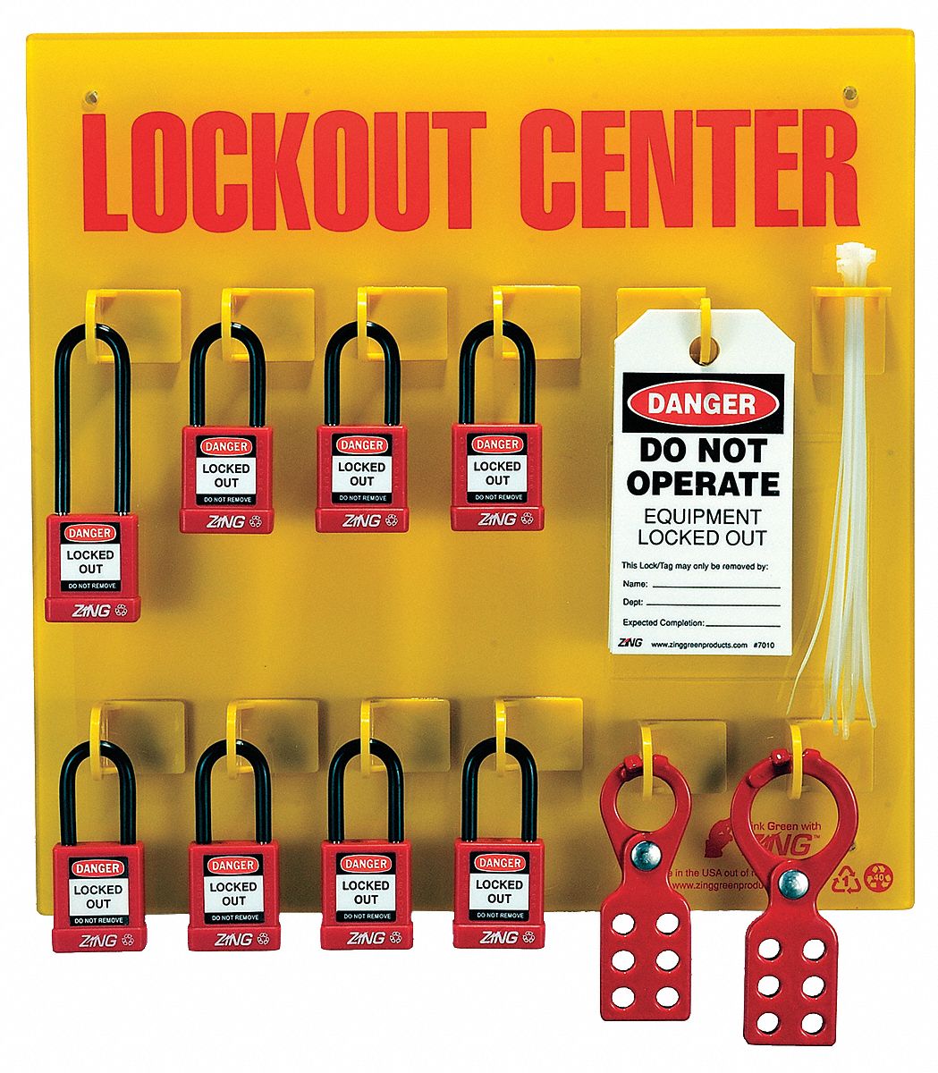 ZING, 30 Components Included, Gen, Lockout Station 12E7507114 Grainger