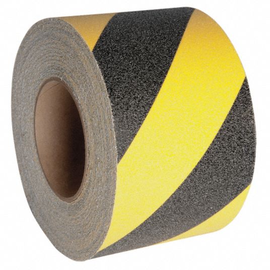 JESSUP MANUFACTURING Striped Black/Yellow Anti-Slip Tape, 3 in x 60 ft ...