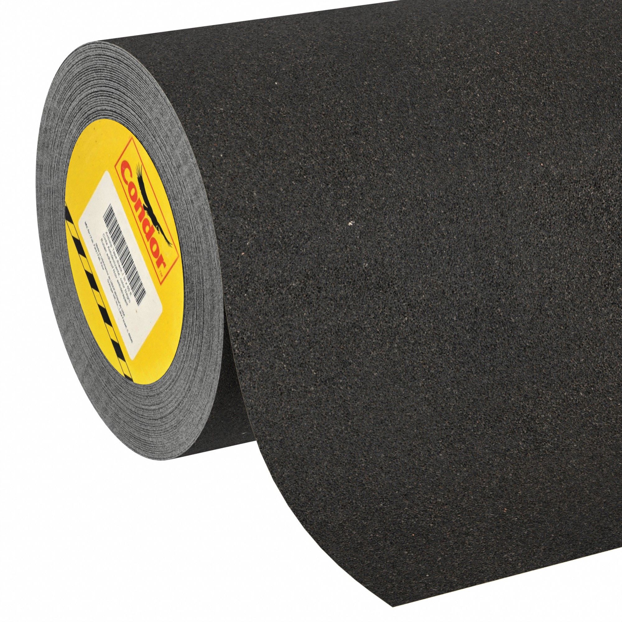 RUBAN ANTIDÉRAPANT, SOLIDE, ABRASIF FIN, TAILLE DE GRAIN 80, 60 PI X 24 PO, ADHÉSIF PUISSANT, NOIR