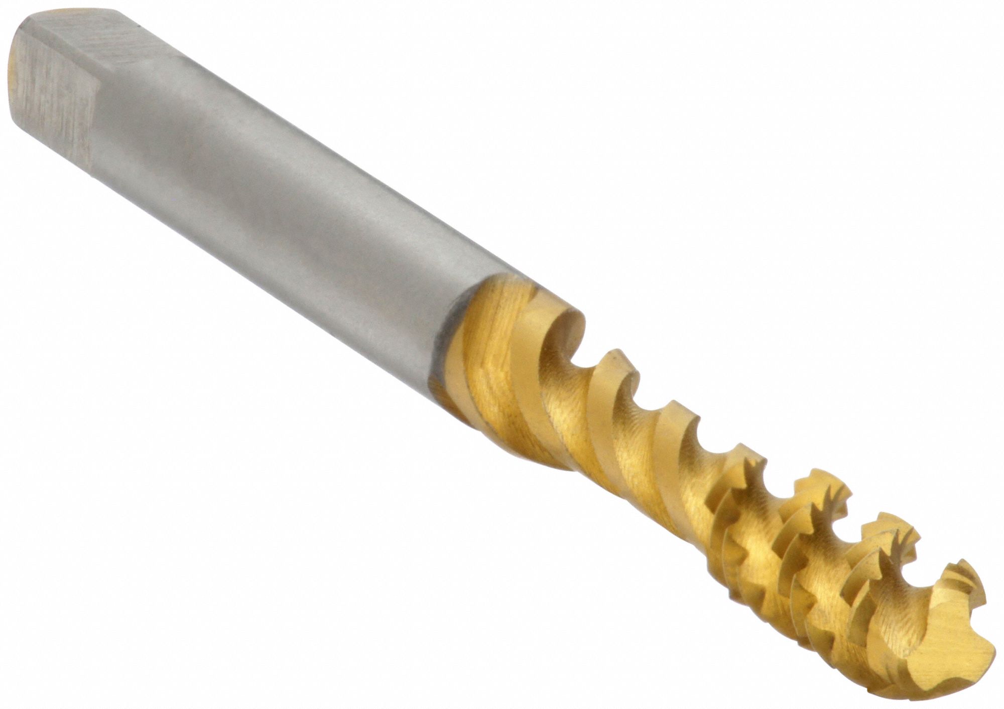 SPIRAL FLUTE TAP, #8-32 THREAD, ⅜ IN THREAD L, 2⅛ IN LENGTH, BOTTOMING