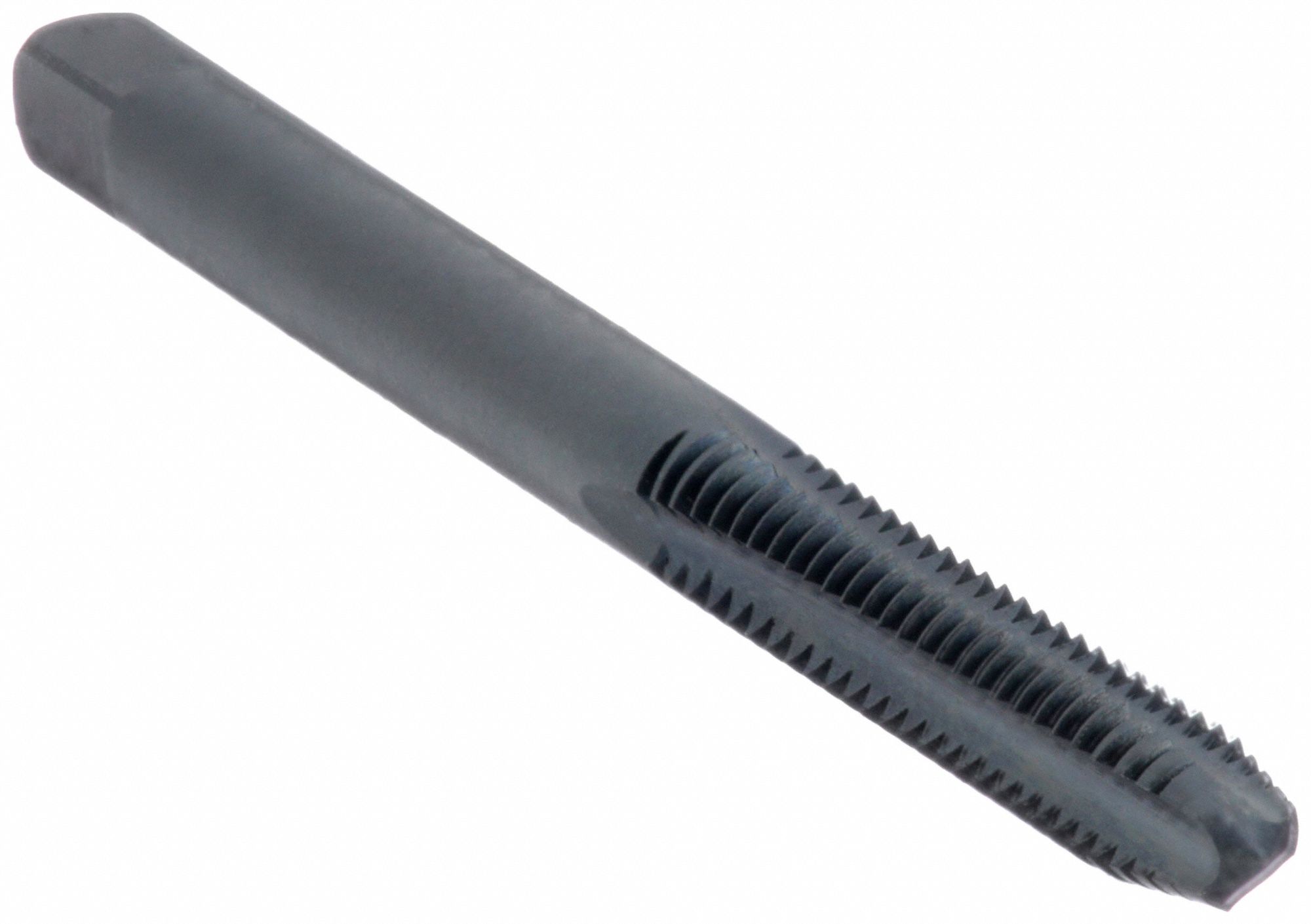 STRAIGHT FLUTE TAP, #6-32 THREAD, 11/16 IN THREAD L, 2 IN LENGTH, PLUG, 3 FLUTES