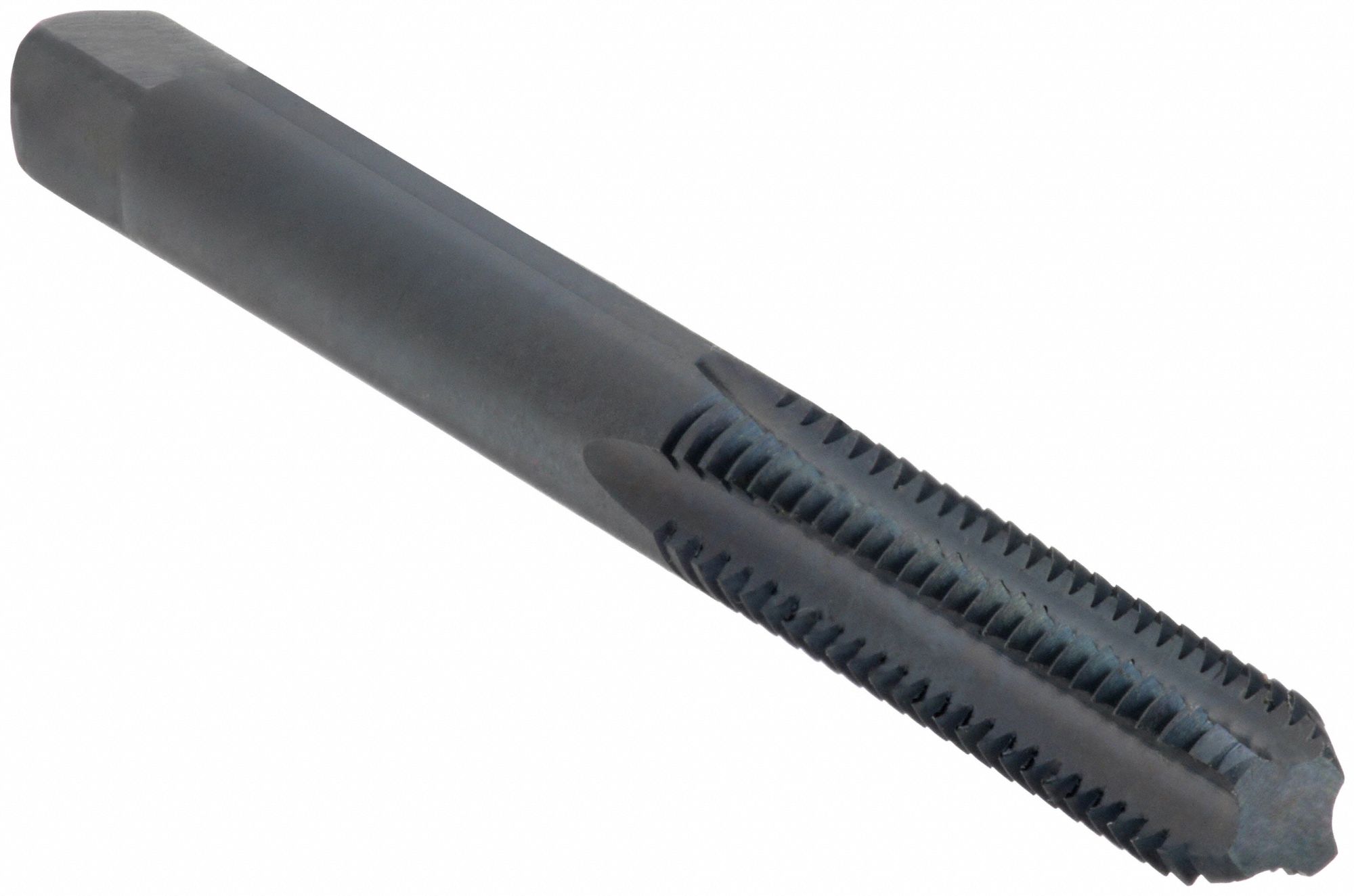STRAIGHT FLUTE TAP, #10-24 THREAD, ⅞ IN THREAD L, 2⅜ IN LENGTH, BOTTOMING