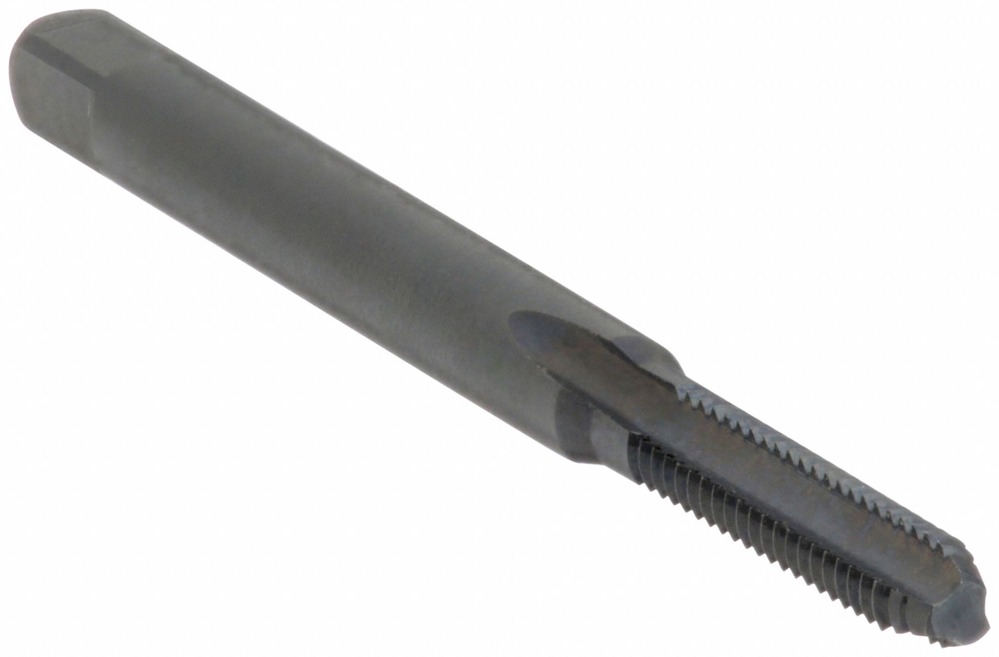 STRAIGHT FLUTE TAP, #6-32 THREAD, 11/16 IN THREAD L, 2 IN LENGTH, BOTTOMING