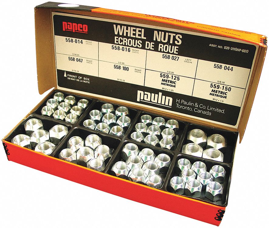 PAPCO NUTS WHEEL ASSORTMENT - Fastener Assortments - PPC020-311 | 020-311