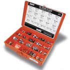 DRAIN PLUGS AND GASKETS ASSORTMENT, 40 PLUGS W/17 SIZES/73 GASKETS W/8 SIZES, 113 TOTAL PIECES
