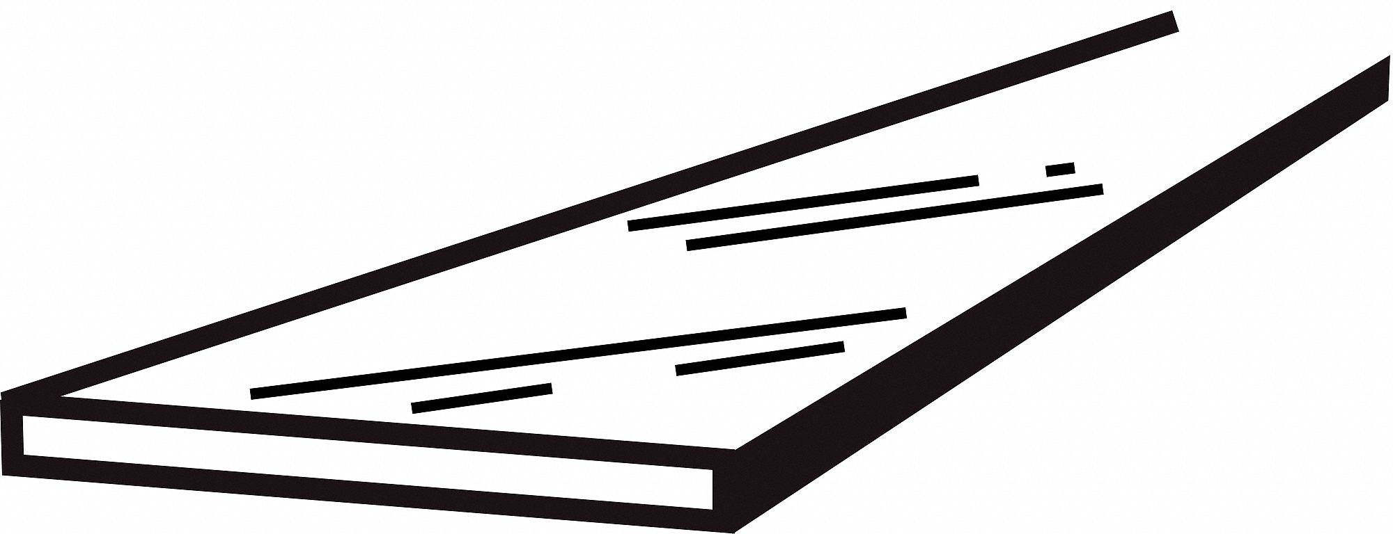 PAPCO ALUMINUM FLATS 1/8X1 1/2X3 - Alloy Steel Blanks, Flats, Bars ...