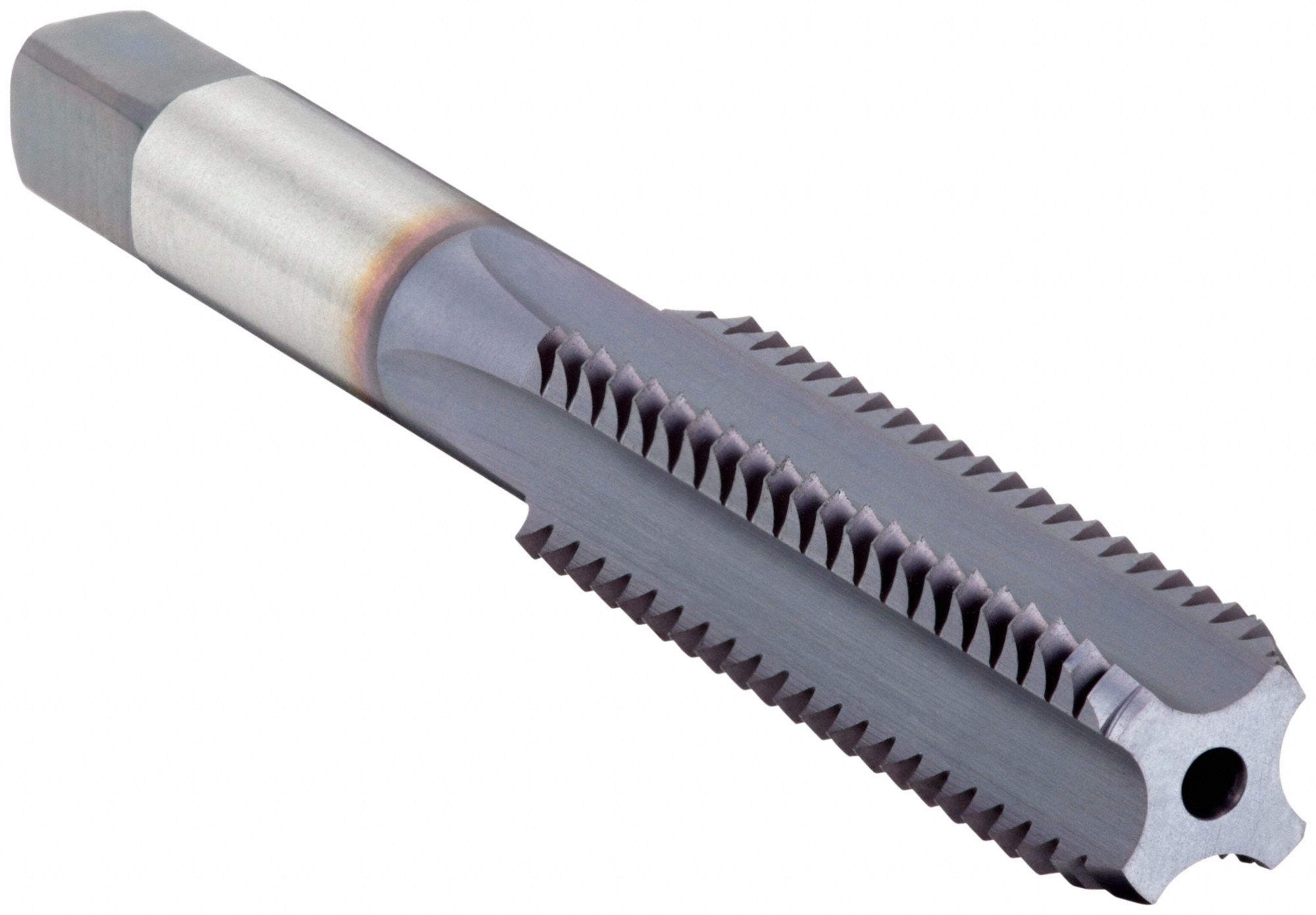 Straight Flute Tap: 1/2"-13 Thread Size, 1 21/32 in Thread Lg, 3 3/8 in Overall Lg