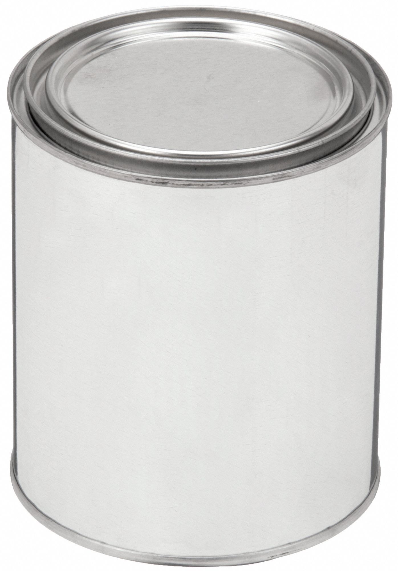 PAINT CAN,UNLINED,QUART,SILVER