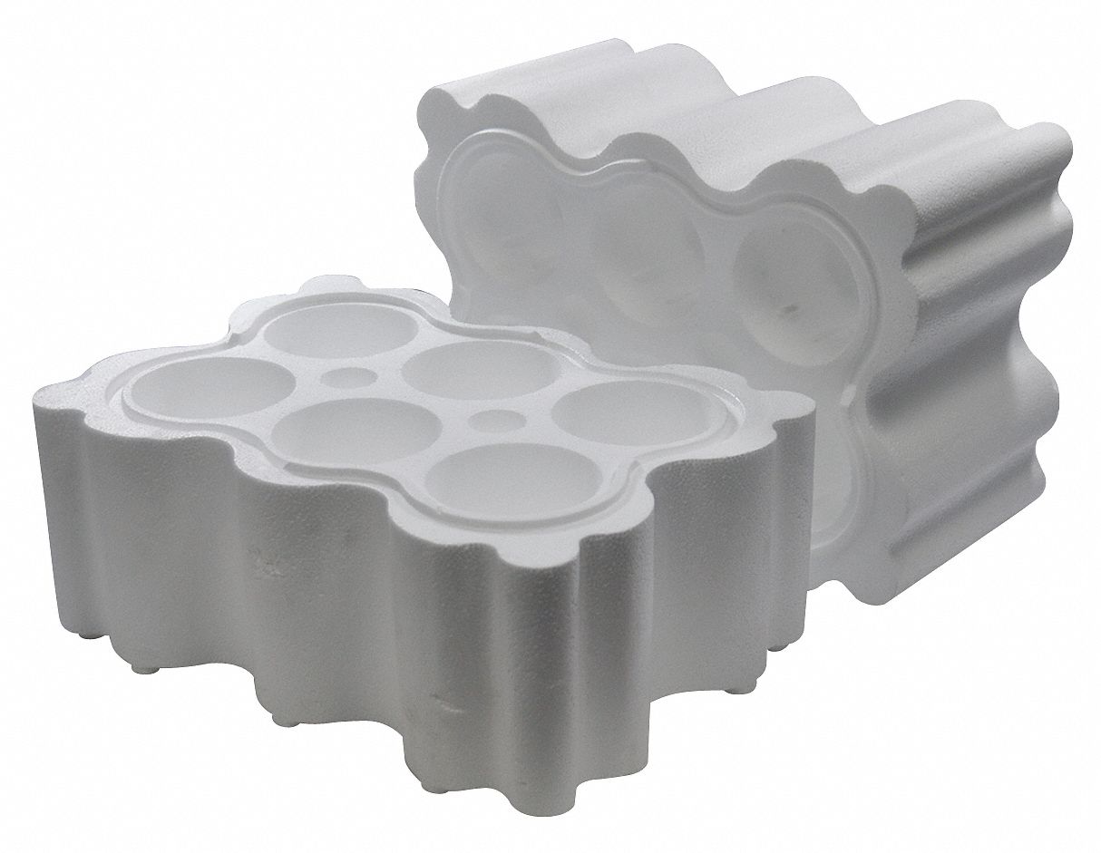 12F352 - Foam Insert Six Wine Bottles White