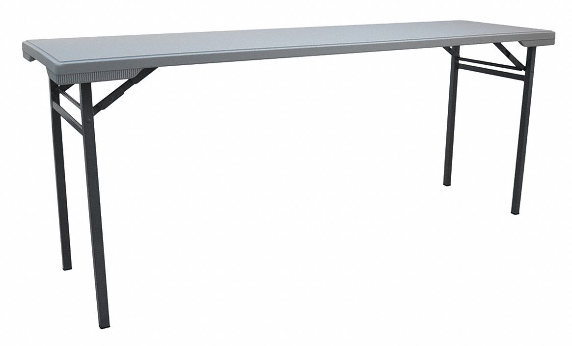 Realspace Molded Plastic Top Folding Table with Handles 29 H x 72