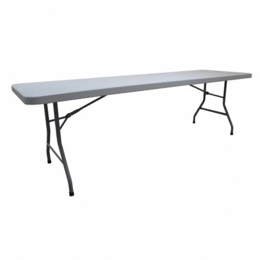 Grainger Approved Rectangle Folding Table, 30 In Height X 30 In Width 