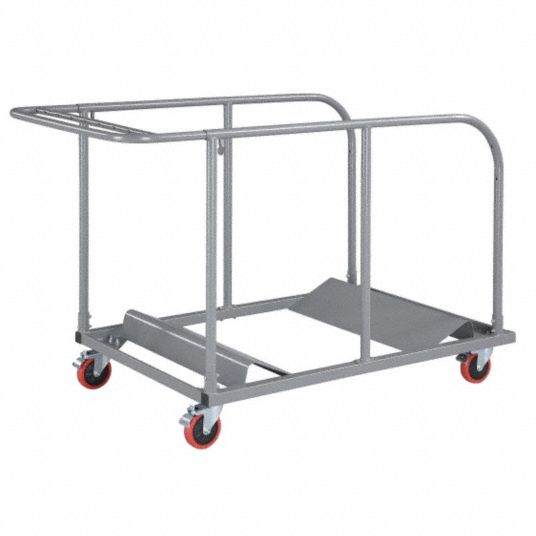 GRAINGER APPROVED Round Table Dolly, 770 lb Load Capacity 12F630
