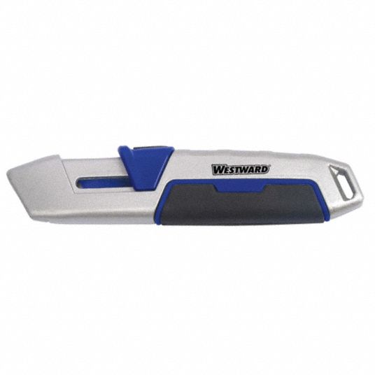 WESTWARD, 6 1/2 in Overall Lg, Rubberized, Safety Knife 12F75012F750