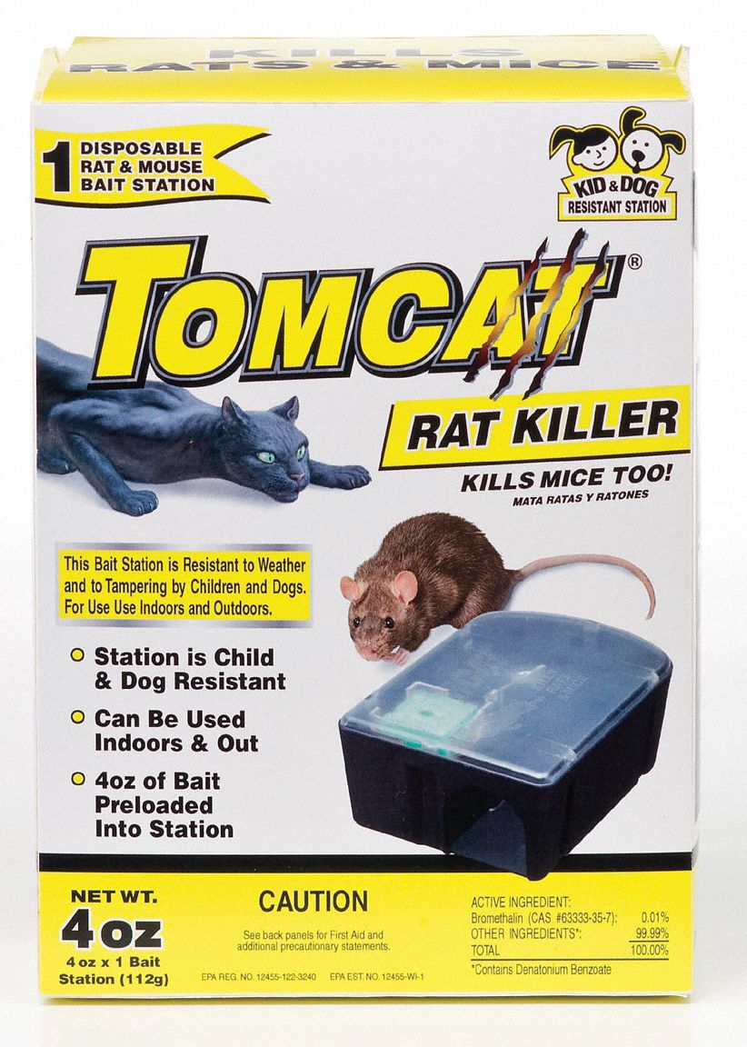 TOMCAT Rodent Station,Disposable,w/Blocks - 12F884|22880 - Grainger