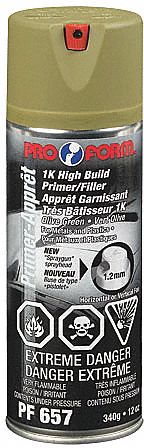 APPRÊT/REPARATEUR IK, SÉCHAGE EN 10 À 15 MIN, OSHA, VERT OLIVE, COV 356 G/L, 340 G (12 OZ)