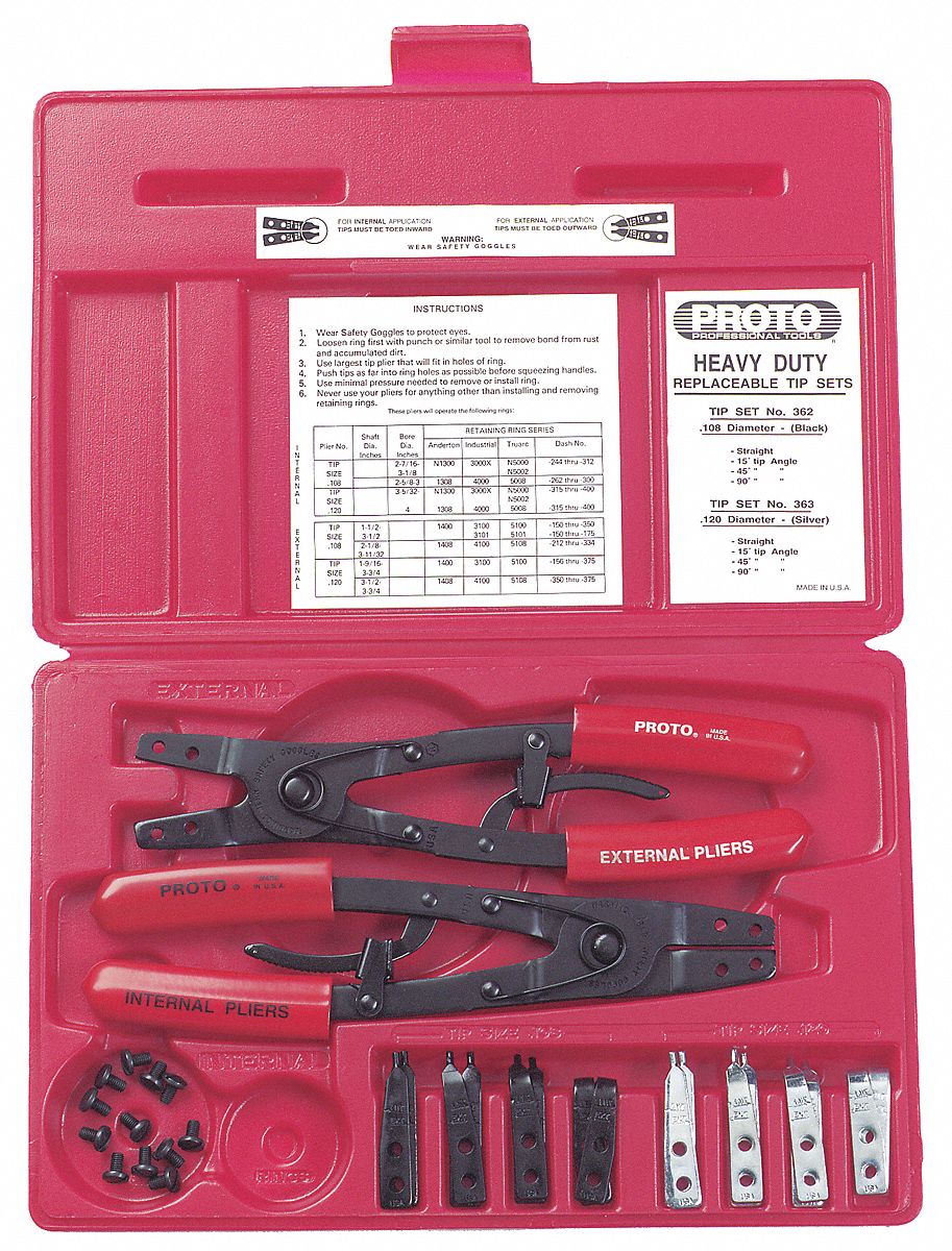 PROTO SET PLIER RETAINING RING - Retaining and Lock Ring Plier