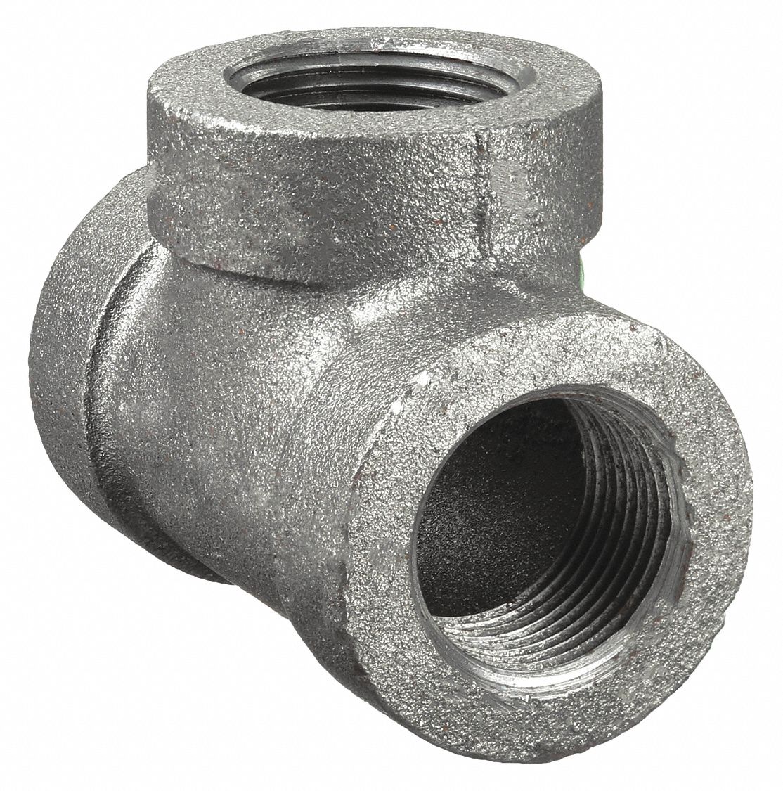 TEE: MALLEABLE IRON, 2 IN X 2 IN X 2 IN FITTING, FEMALE NPT X FEMALE NPT X FEMALE NPT