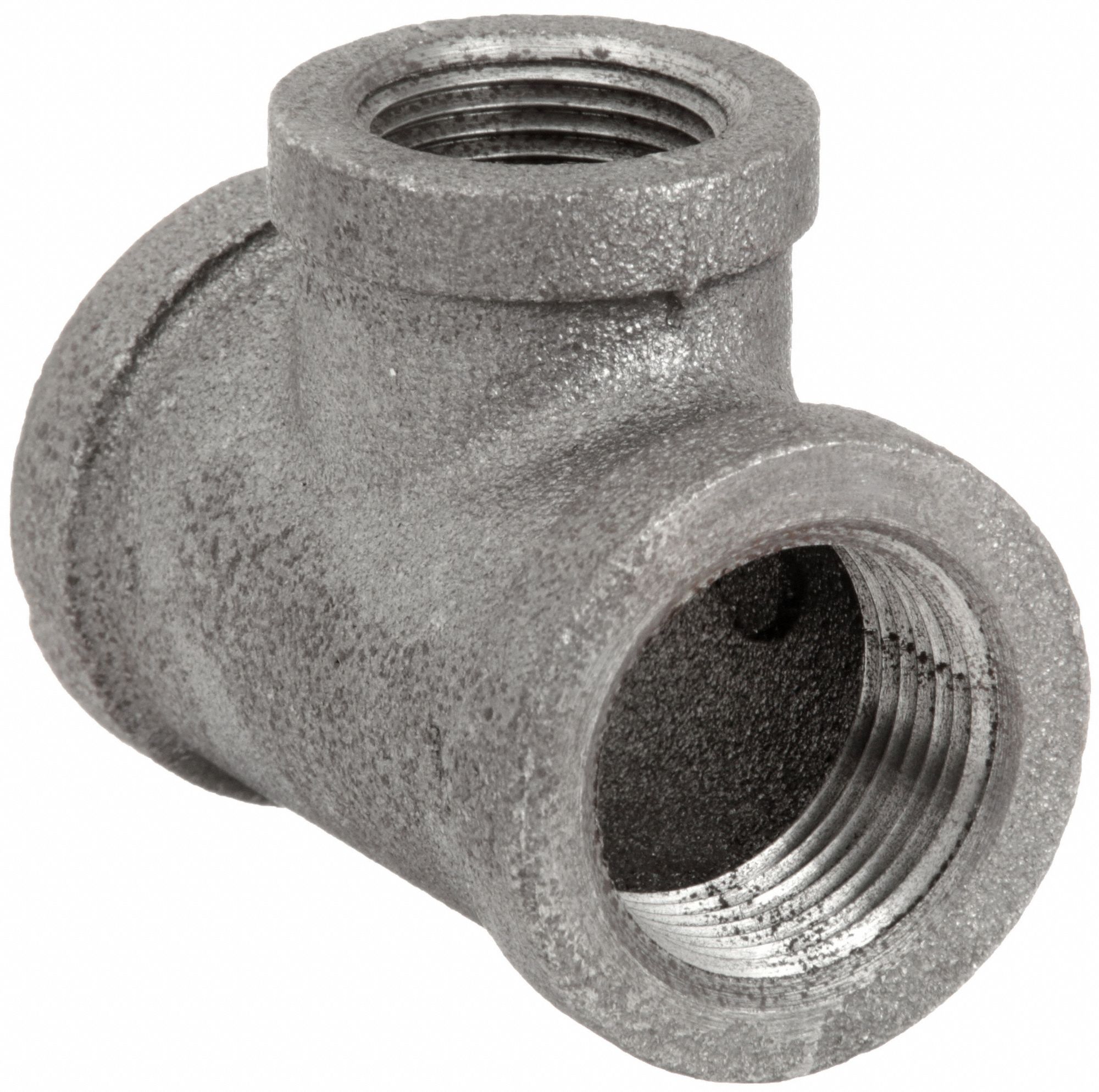 REDUCING TEE: MALLEABLE IRON, ½ IN X ½ IN X ¼ IN FITTING PIPE SIZE, CLASS 300