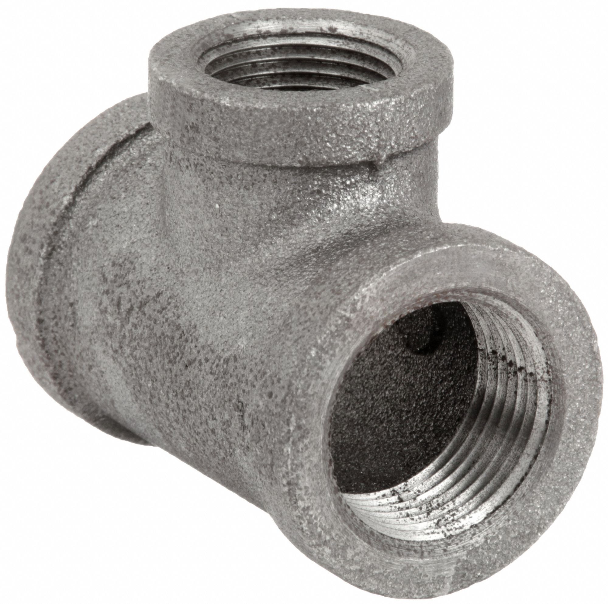 REDUCING TEE: MALLEABLE IRON, 1 IN X 1 IN X ¾ IN FITTING PIPE SIZE, CLASS 300