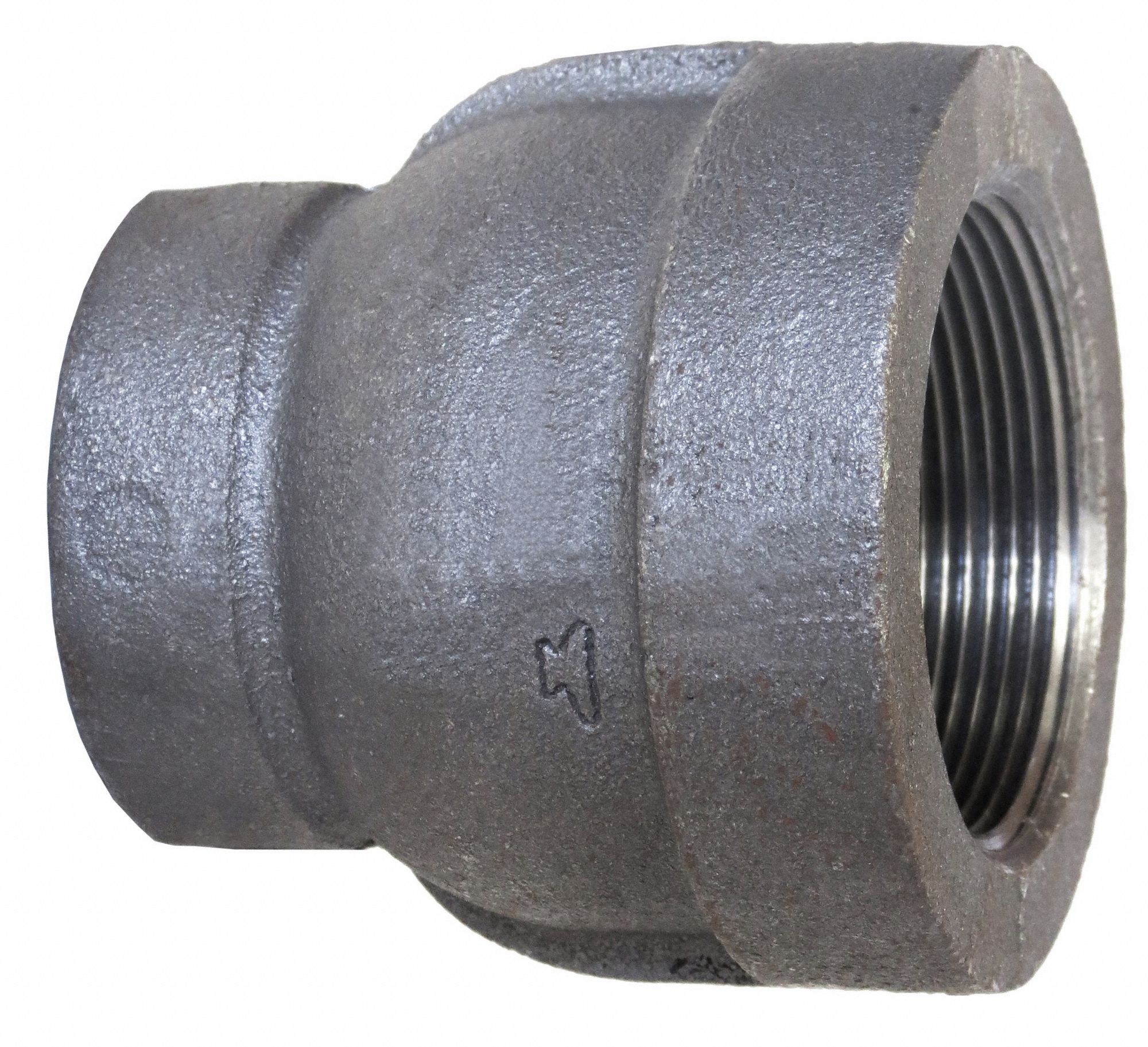 Reducing Coupling: Malleable Iron, 3 in x 2 1/2 in Fitting Pipe Size,  Female NPT x Female NPT