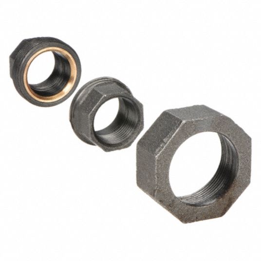 Malleable Iron, 3/4 in x 3/4 in Fitting Pipe Size, Union - 12G104