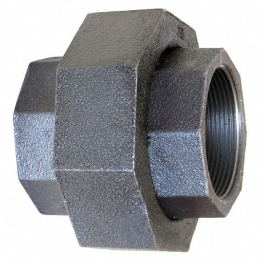 Malleable Iron, 4 in x 4 in Fitting Pipe Size, Union - 12G111